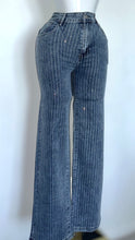 Load image into Gallery viewer, Embellished Pinstripe Denim Pants
