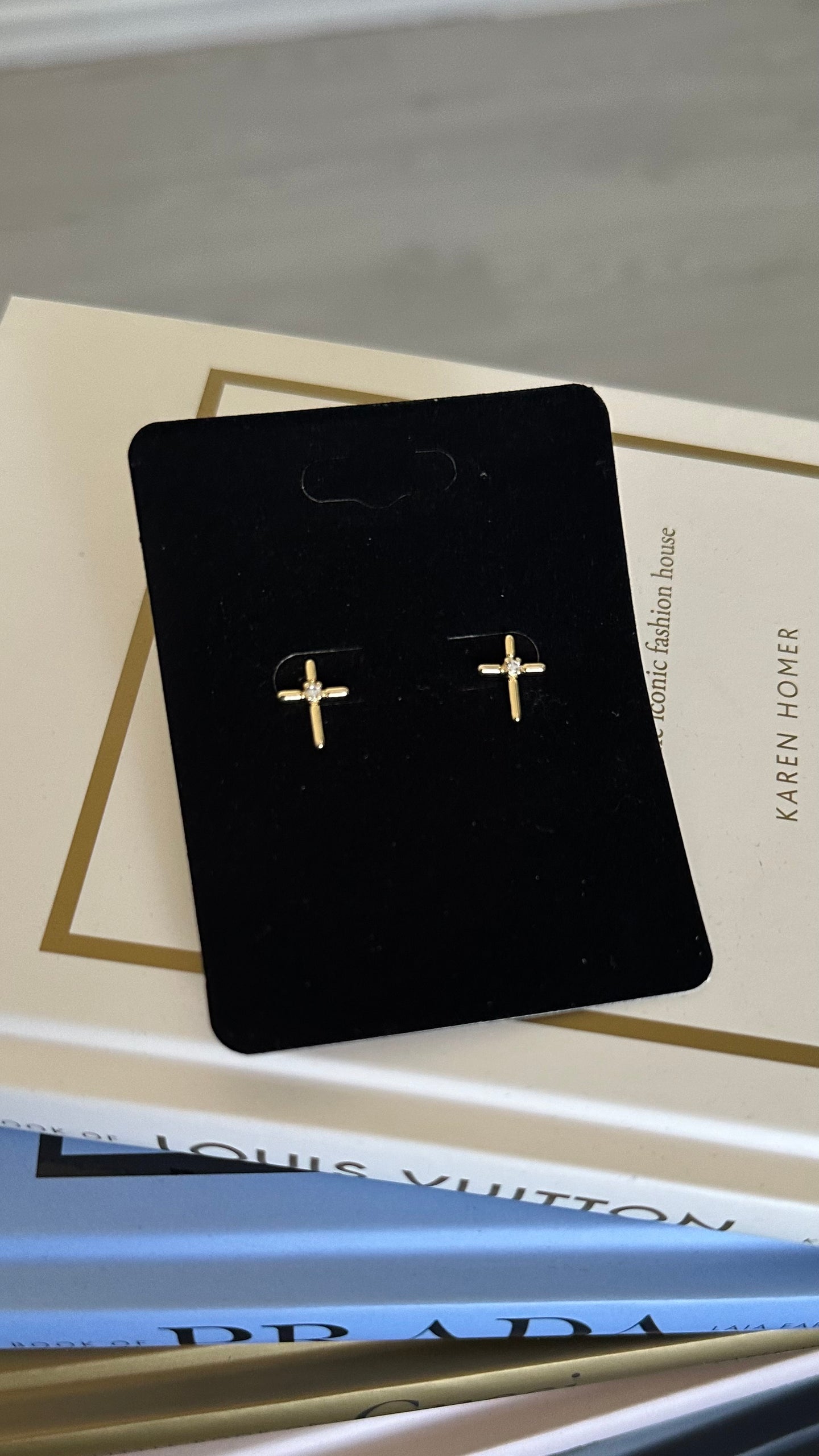 Cross Stud Earrings