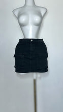 Load image into Gallery viewer, Denim Cargo Mini Skirt
