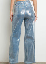 Load image into Gallery viewer, Metallic Foil Denim Pants
