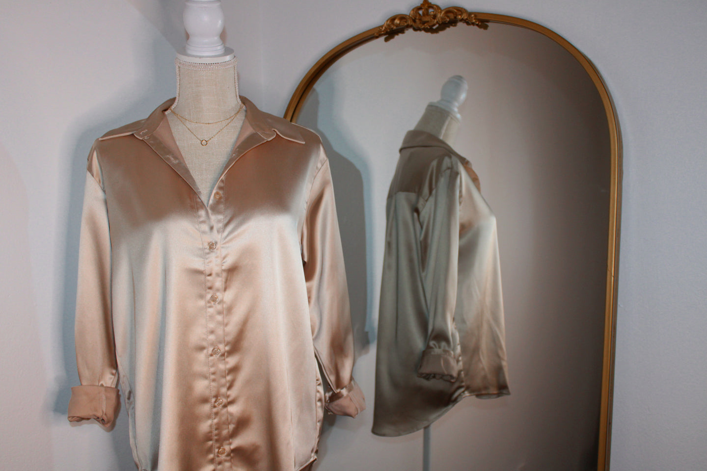 Charlotte Button Up Beige