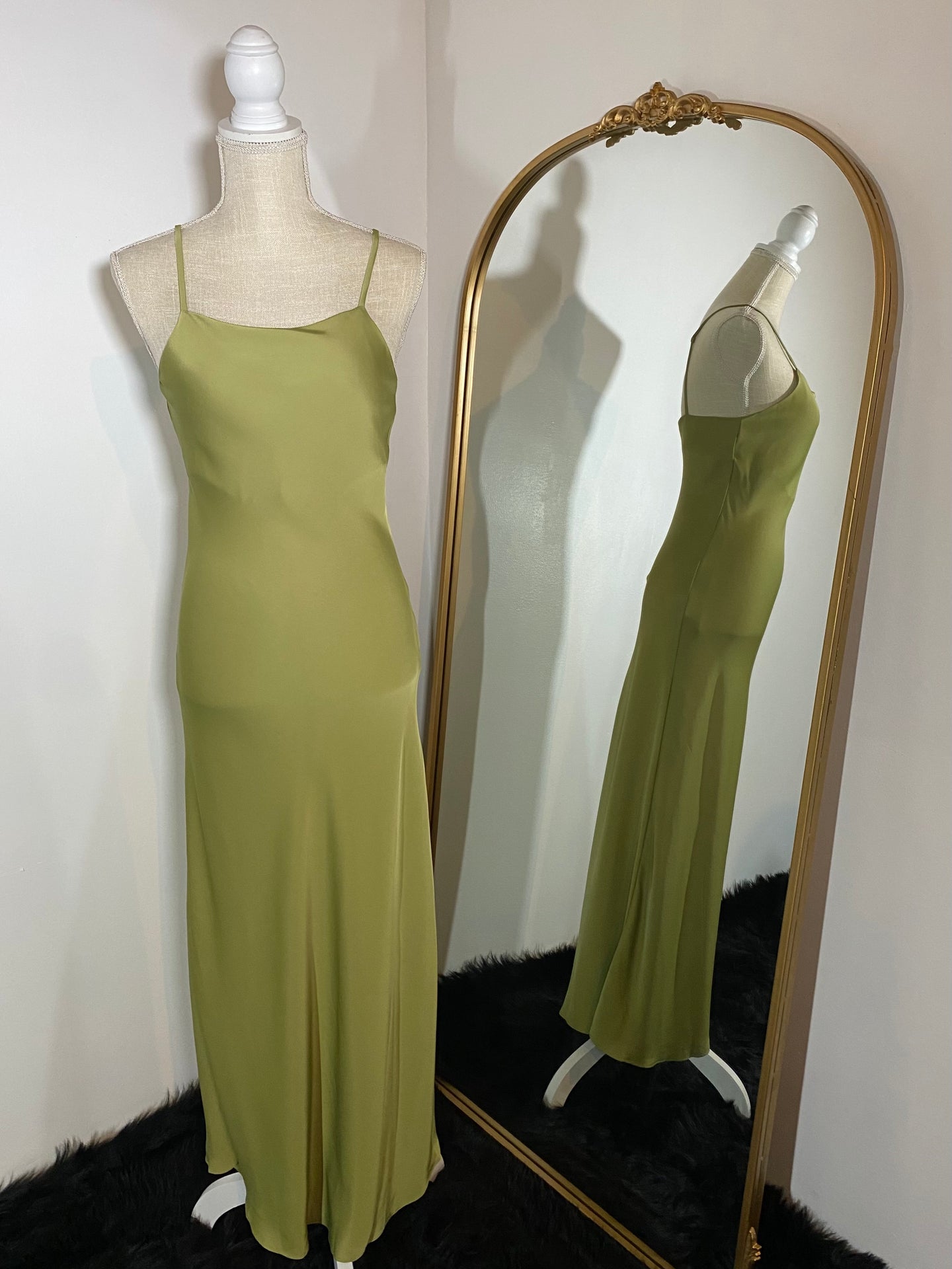 Layla Dress Chartreuse