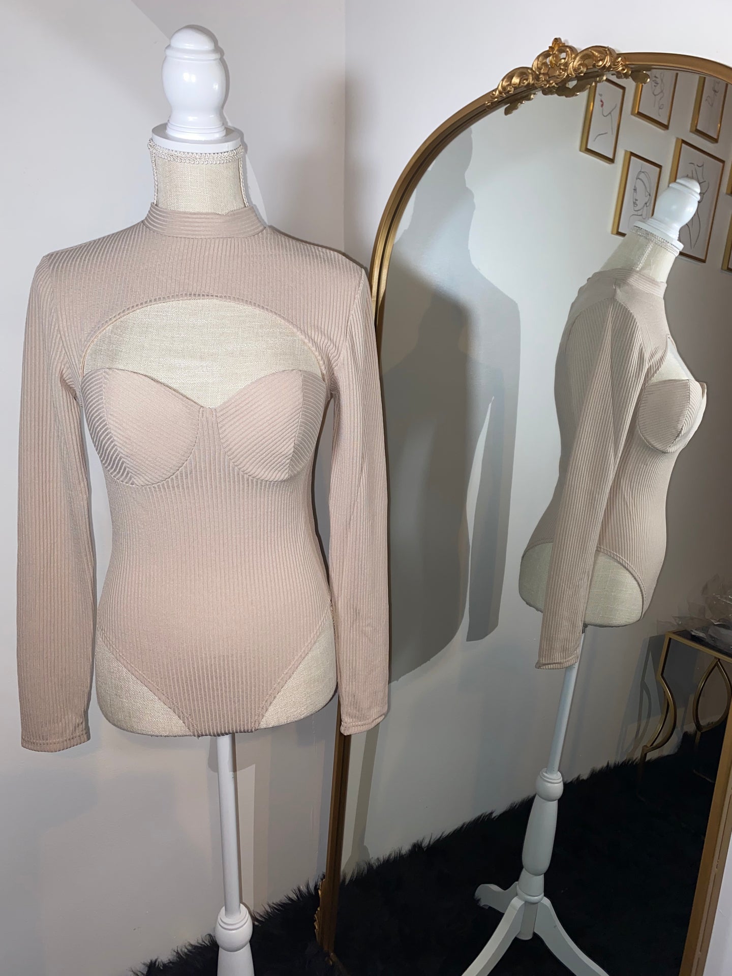 Vivian Bodysuit Taupe