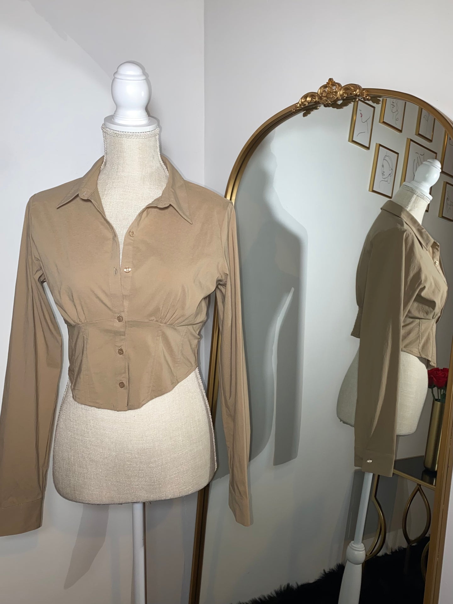 Emery Top Khaki